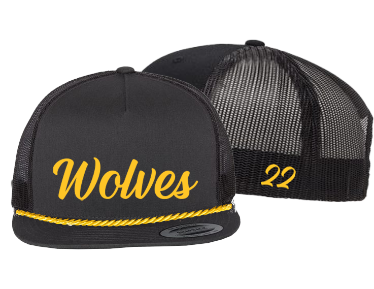 WOLVES - FLAT BILL TRUCKER CAP