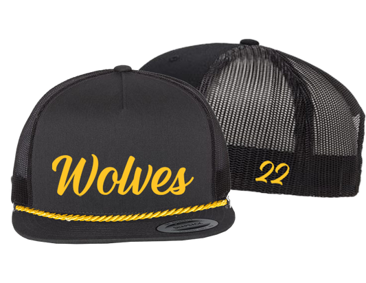 WOLVES - FLAT BILL TRUCKER CAP