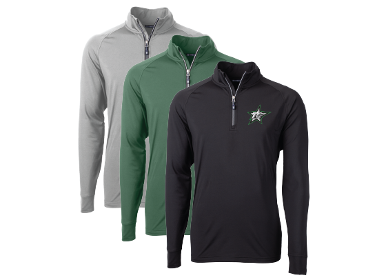 TC STARS - Cutter & Buck Adapt Recycled Soft Knit Stretch Mens Quarter Zip Pullover
