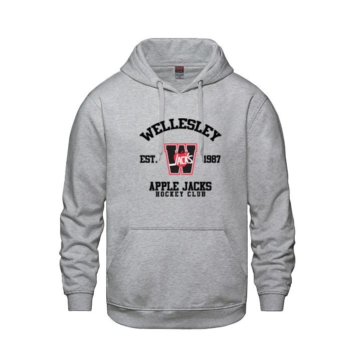 WAJ - Pullover Hoodie - Wellesley Est 1987 Logo