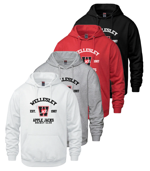 WAJ - Pullover Hoodie - Wellesley Est 1987 Logo