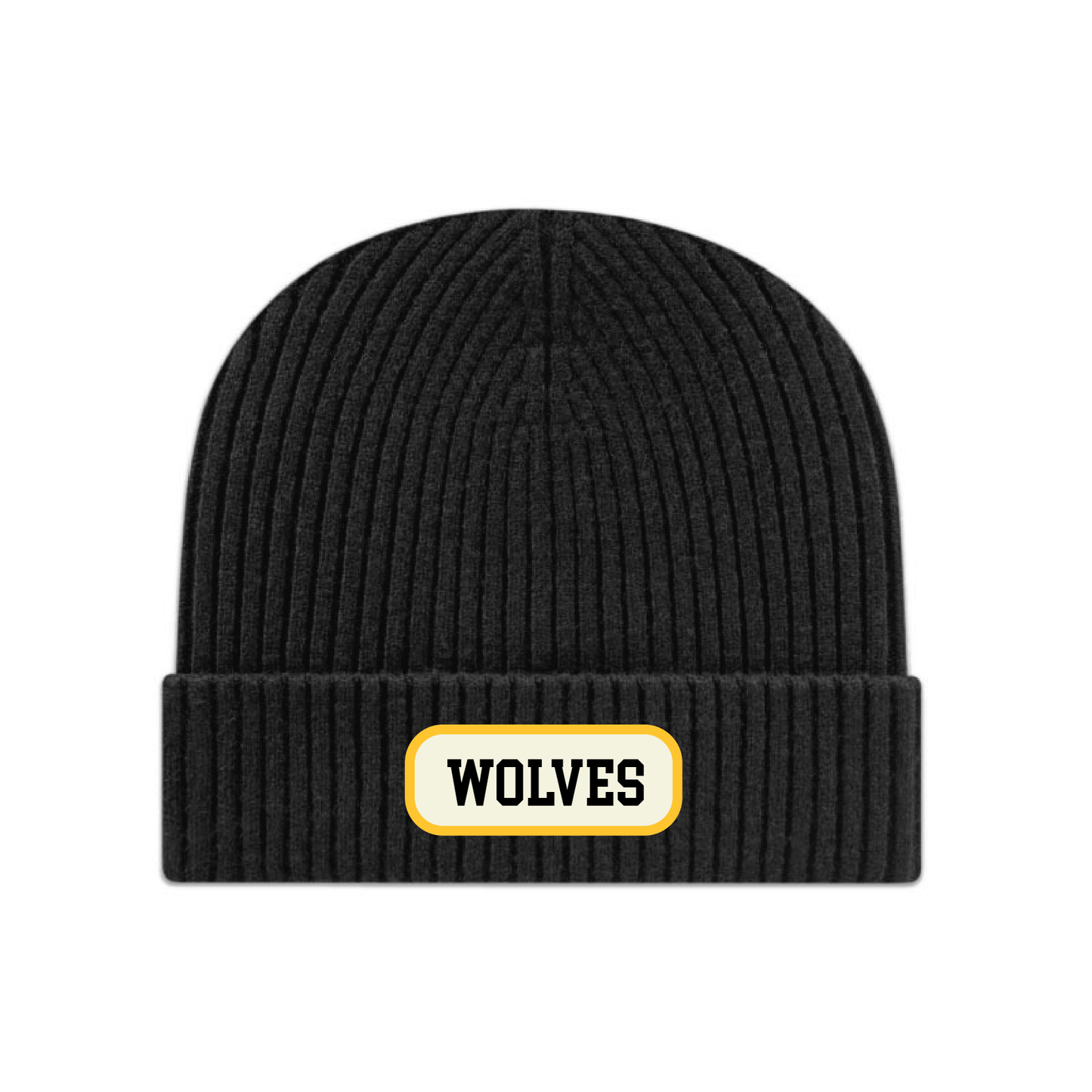 U12 A/AA - Wolves - Traditional 6 Seam Cotton Toque with Cuff